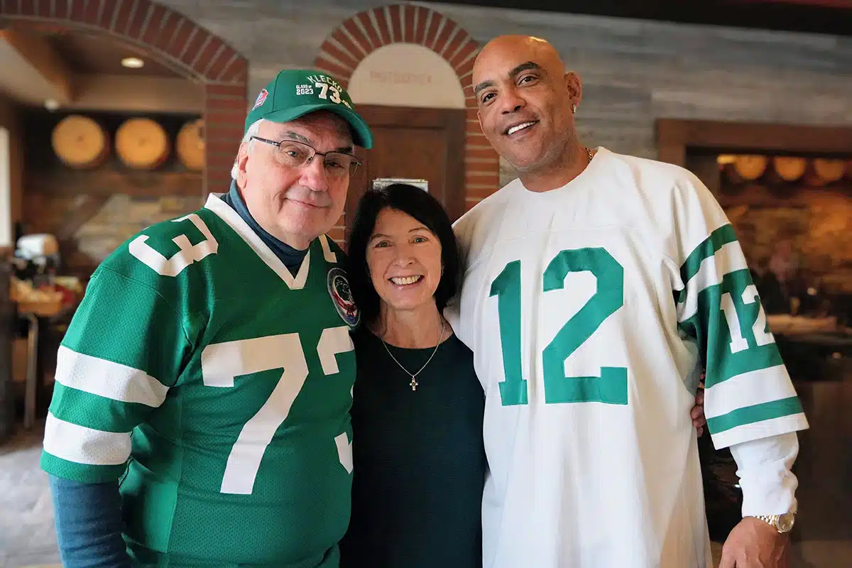 Peter Grandich Mary Grandich Ray Lucas Jets